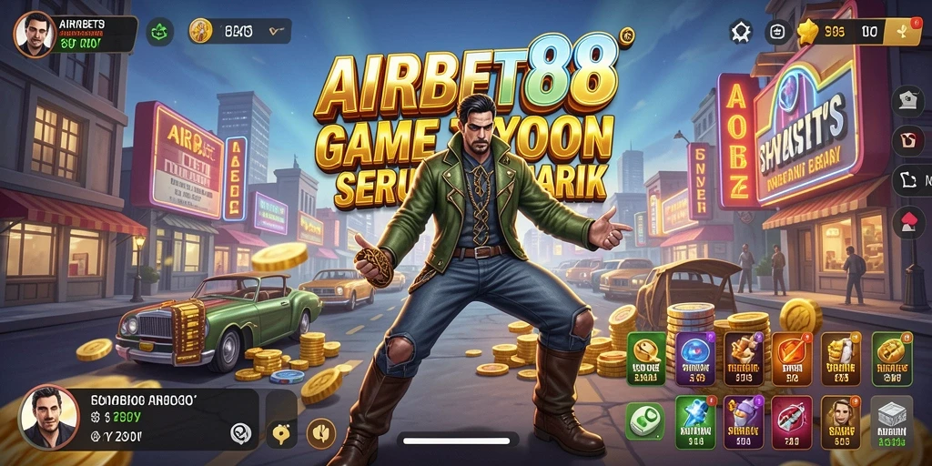 Screenshot utama AIRBET88 menampilkan gameplay Tycoon yang seru dan dinamis.