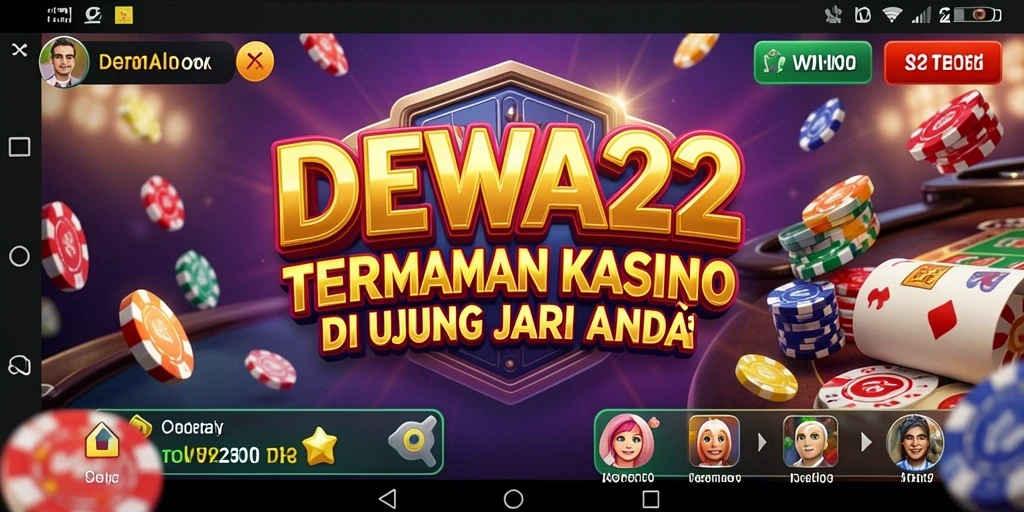 Menggambarkan gameplay Kasino yang seru dan menegangkan di DEWA22.