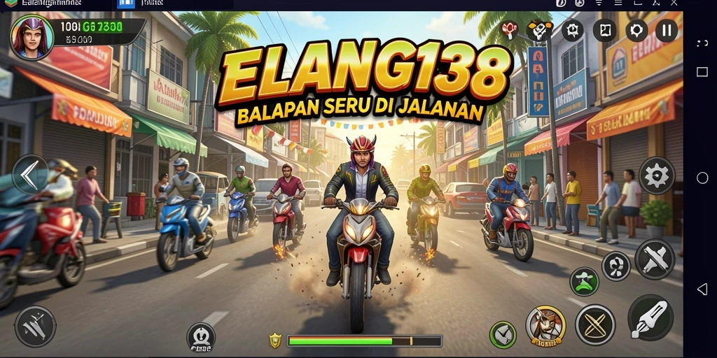 Tampilan gameplay balapan seru di ELANG138.
