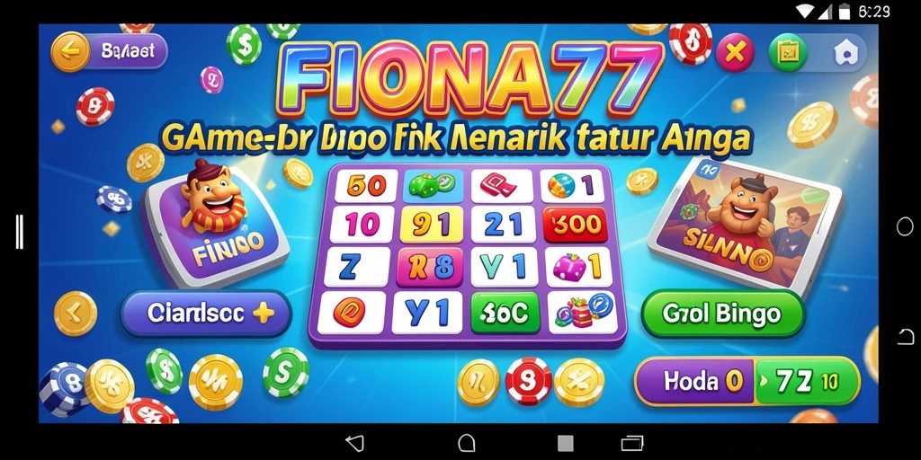 Tampilan gameplay seru dalam FIONA77 saat bermain Bingo.