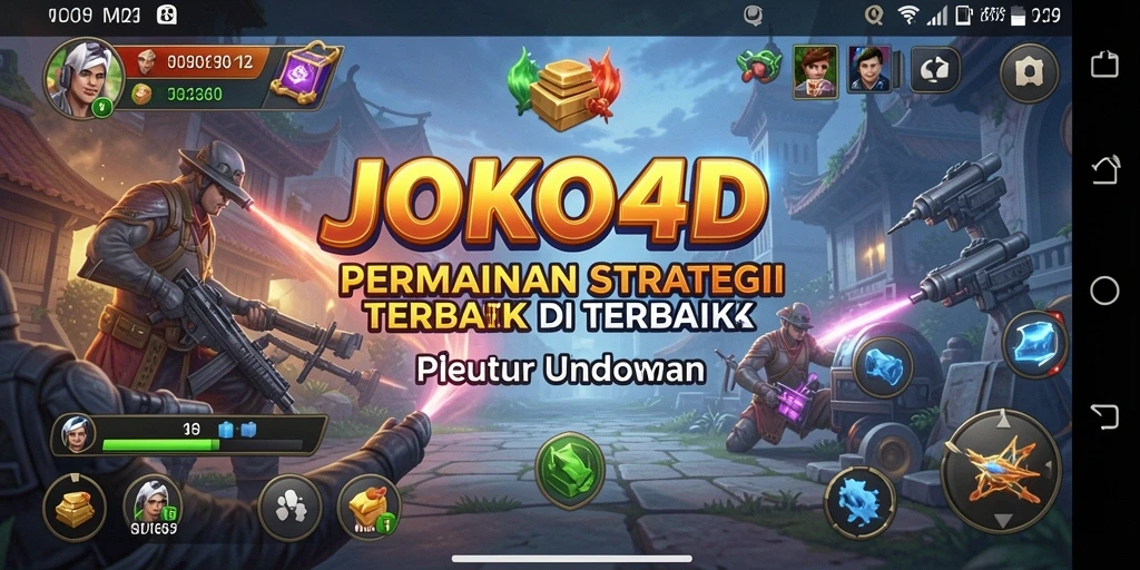 Tangkapan layar gameplay menunjukkan strategi dan pertempuran mendalam dari JOKO4D.