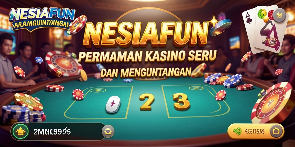 Screenshot utama NESIAFUN menampilkan gameplay yang menakjubkan dan seru.