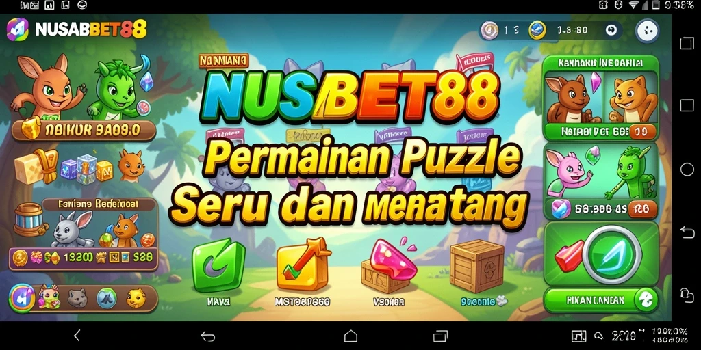 Screenshot utama NUSABET88 menampilkan gameplay Puzzle yang menarik.