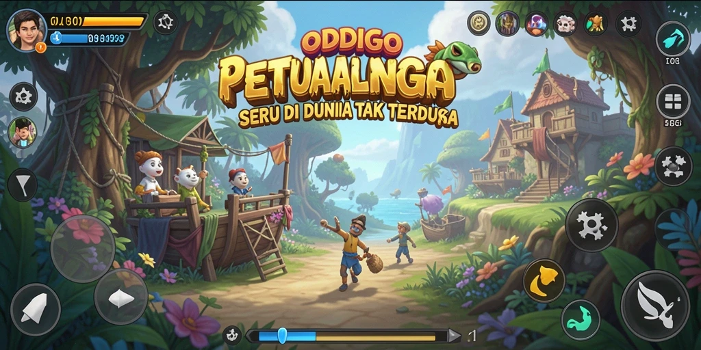 Tampilan gameplay menarik ODDIGO dalam petualangan menegangkan.