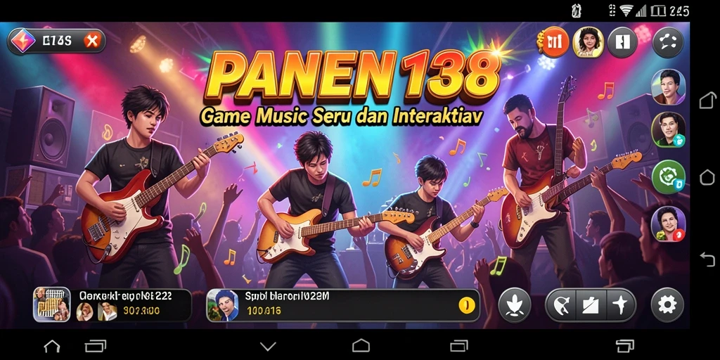 Screenshot PANEN138 menampilkan gameplay musik yang interaktif dan seru.