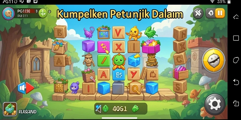 Screenshot PG11 menampilkan gameplay Puzzle yang menantang dan menarik.