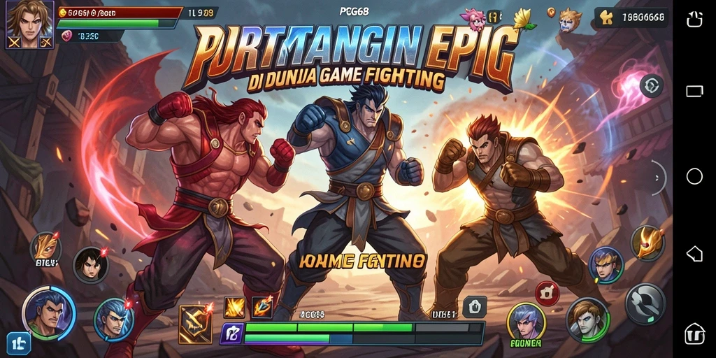 Tampilan menarik dari gameplay PGG68 yang penuh aksi pertarungan.