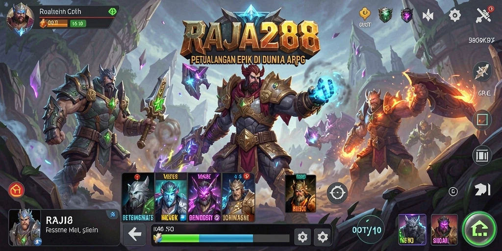Screenshot menampilkan gameplay mendalam dari RAJA288, penuh aksi dan petualangan.